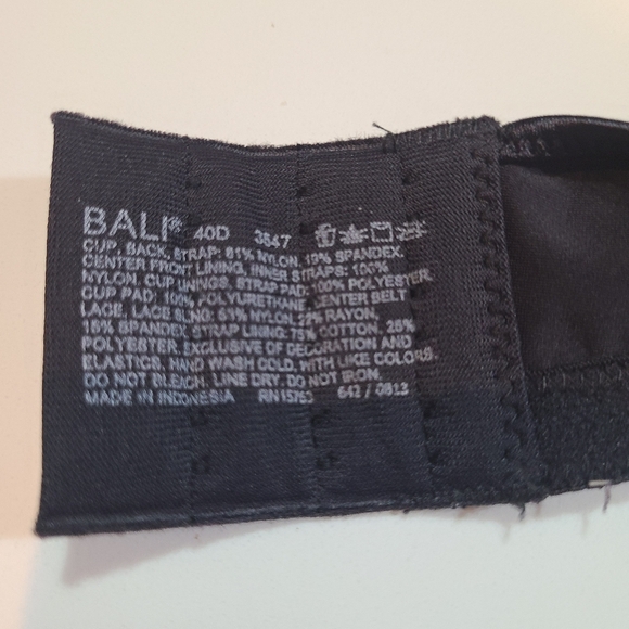 Bali Black Bra in Size 40D - Picture 6 of 9